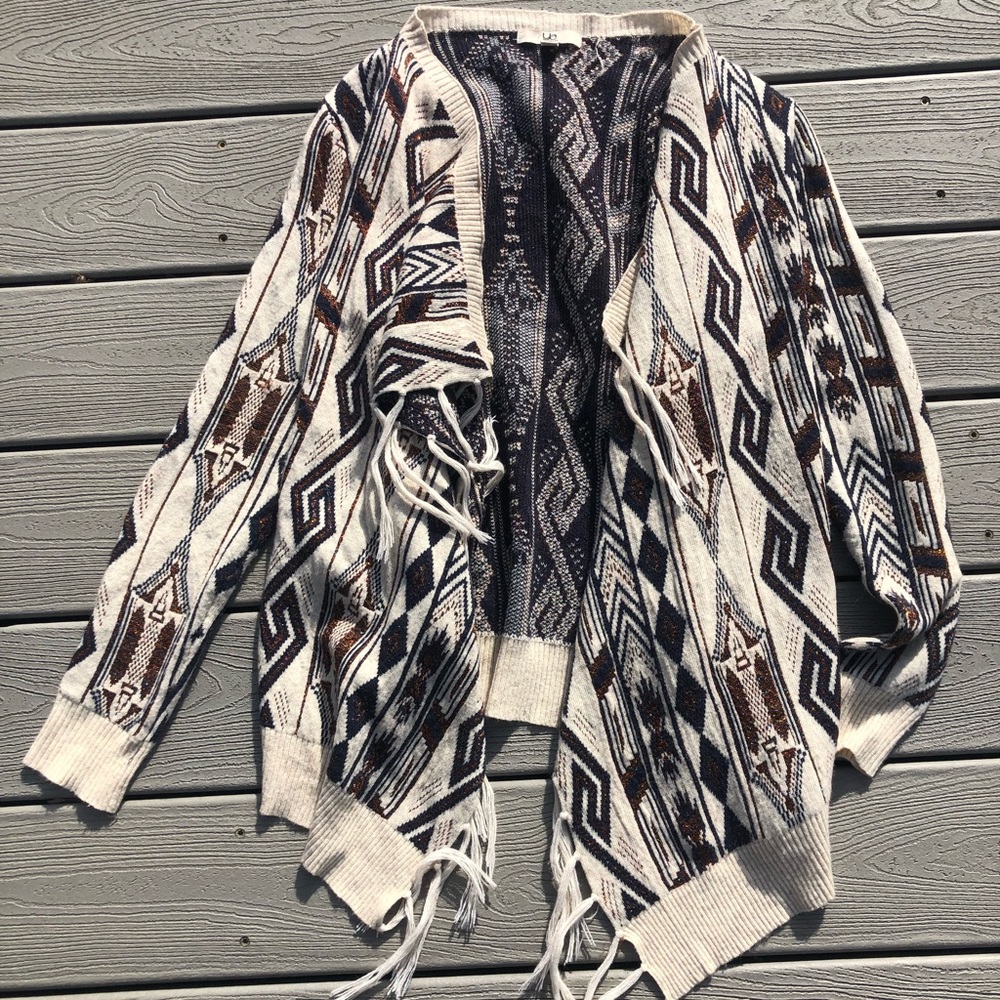 western fringe cardigan